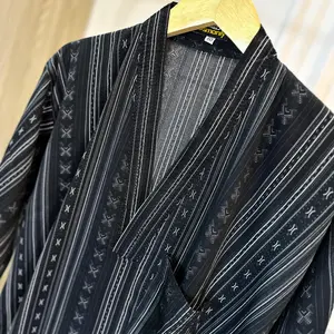 BW - Baju Muslim Jubah Gamis Tidur Sultan Pria Motif Tangan Pendek Model Arab Saudi