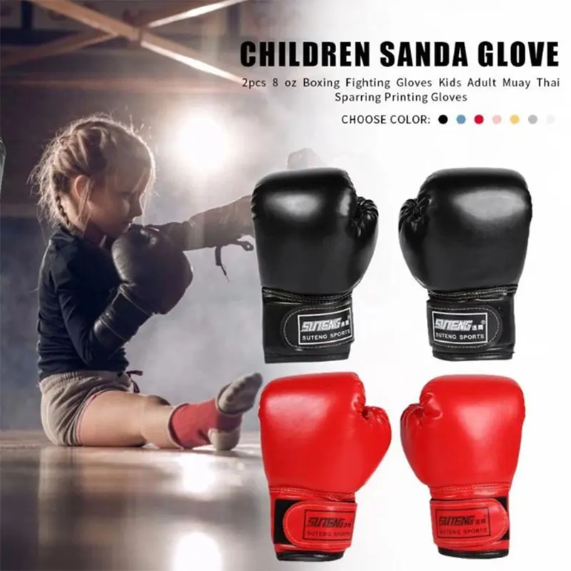 Kids Boxing Gloves for Kid Children Youth Punching Bag Kickboxing Muay Thai