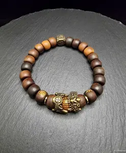 Gelang Galih Kayu Jujube Samber Petir Pohon 200thn Tua PiXiu Protector 8x10mm D461