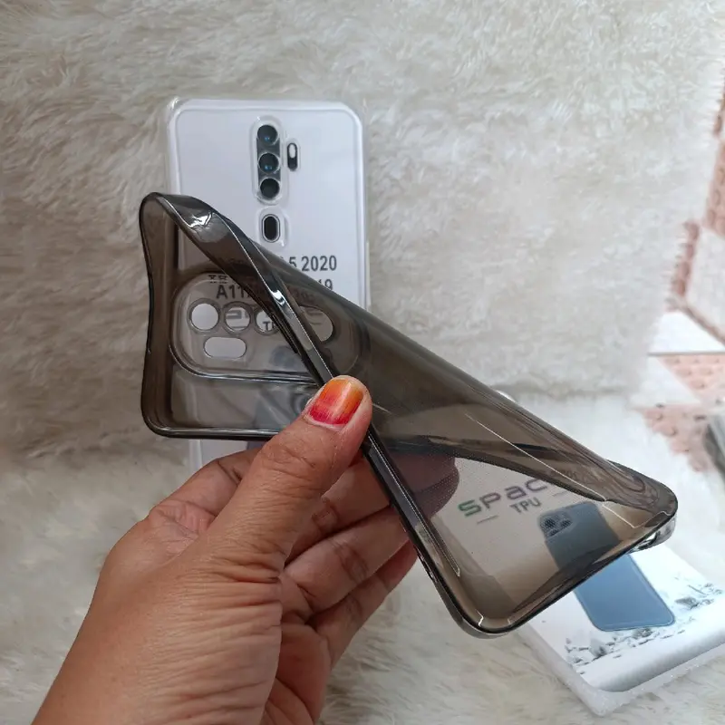 Softcase Casing OP A9 2020/A5 2020 Selikon Bening Trasparan Pelindung belakang HP+Camera 6
