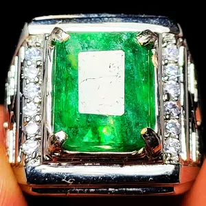 TOP QUALITY BATU CINCIN PERMATA ZAMRUD COLOMBIA ASLI NATURAL SIAP PAKAI Ring