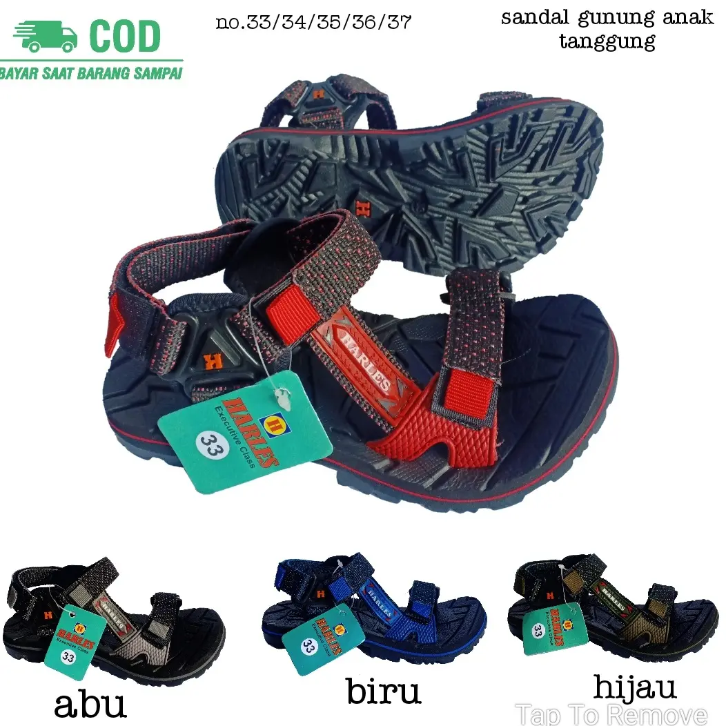 Sandal Anak Laki Laki Sandal Gunung Anak Laki-laki Umur 1 2 3 4 5 6 7 8 9 0 Tahun-FASHION ANAK BERAKAH1420 Selop Anak-Anak Kaki Perempuan Bayi