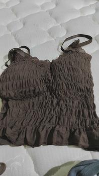 Product Review of Tanktop import Wanita kamisol padded hiasan renda cantik bh pakaian dalam fashion 1076 from D**a 0