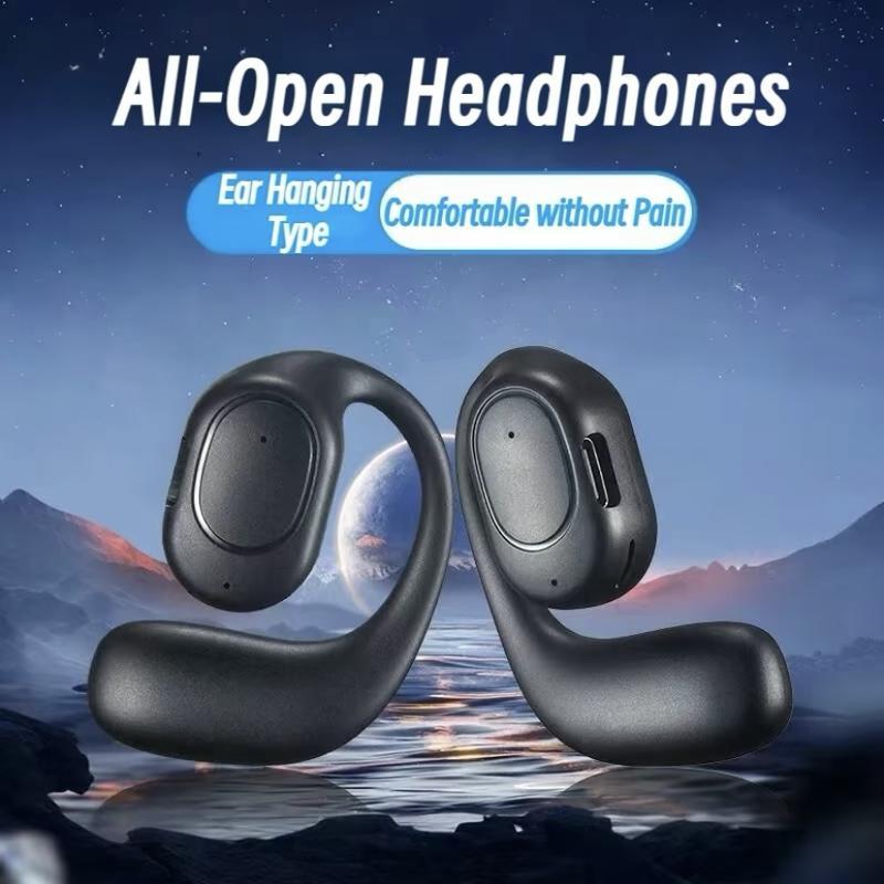 Wireless Bluetooth Headset Single Ear OWS KY2 Hanging Ear Style Not ln-Ear Sports Running Crazy Can't Get Off Long Battery Life  for all smartphones, HiFi ear hook music sports noise earplugstai nghe thể thao tai nghe bluetooth không dây