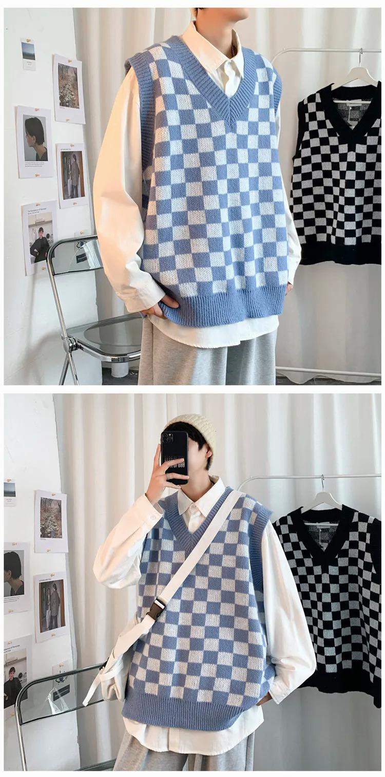 Product Introduction of Hanlu - Áo Cardigan Dệt Kim Kẻ Sọc Cho Nam, Phong Cách Hàn Quốc, Thời Trang Đường Phố, Trung Tâm Mua Sắm 8