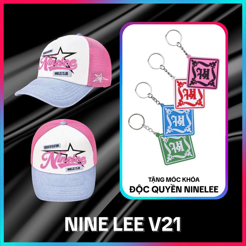 Nine Lee X Huỳnh Toàn Deal mở bán sớm Nón Trucker Nine Lee Pink Star Candy Cap