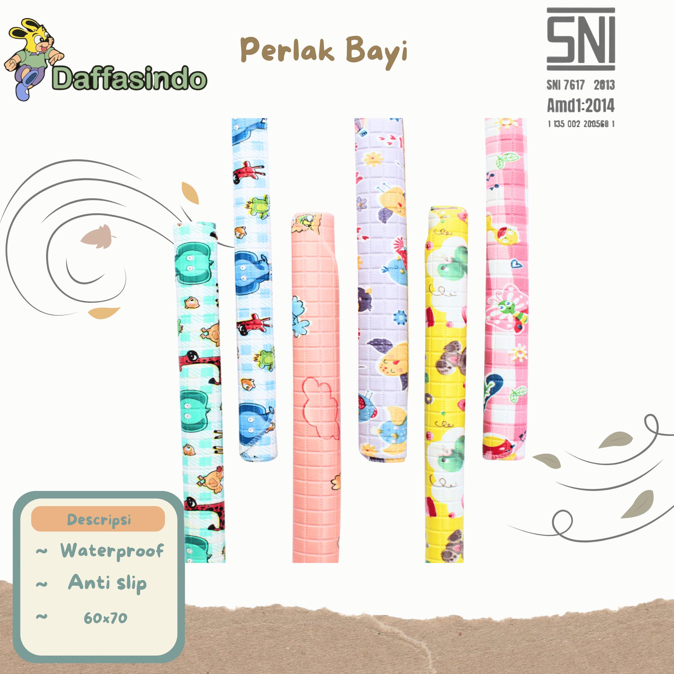 Daffa Perlak Waterproof  Alas Ompol Motif Terbaru Lucu Imut Perlengkapan Bayi Baru Lahir Paket Lahiran New Born