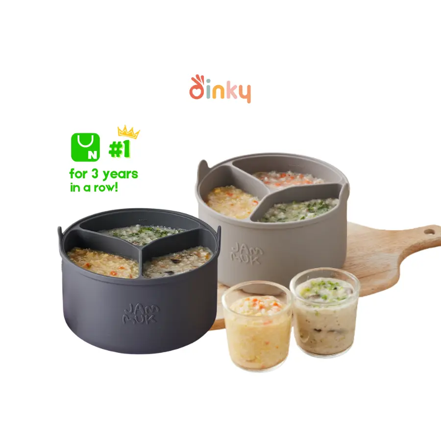 JAMMUK - Smart Silicone Rice Cooker Divider | First in Korea | Baby food baby tableware