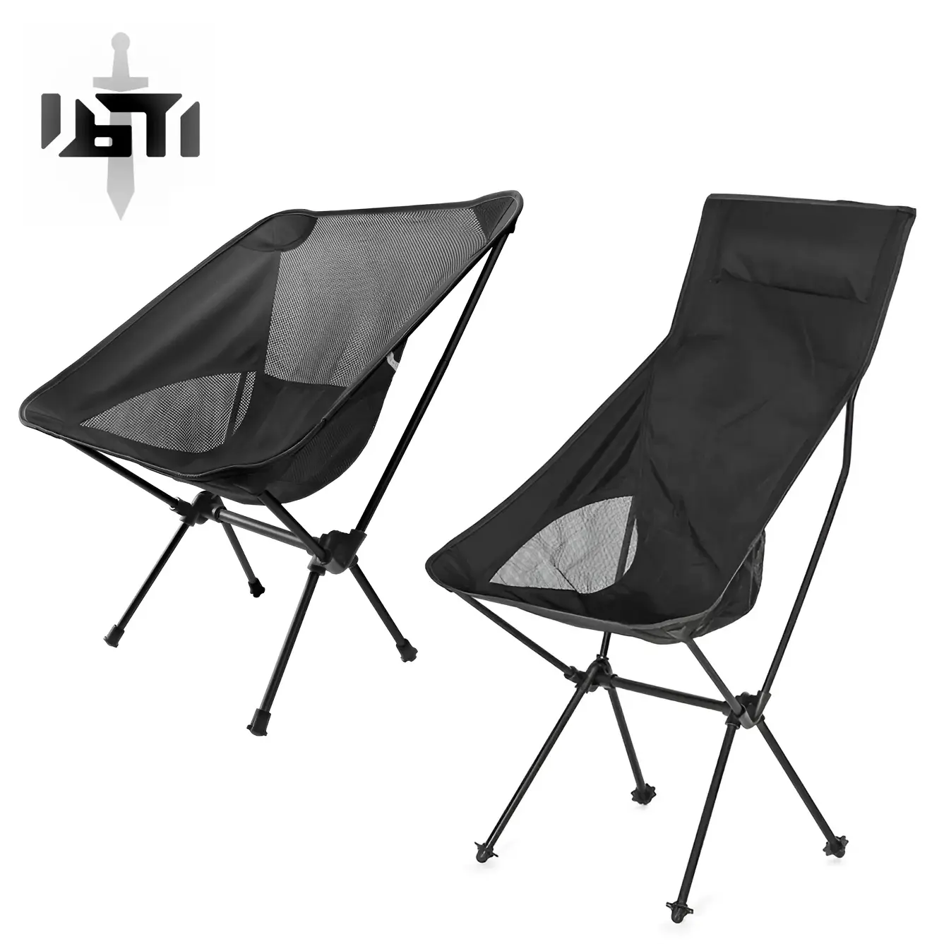 Black Stealth - Folding Compact Field Chair