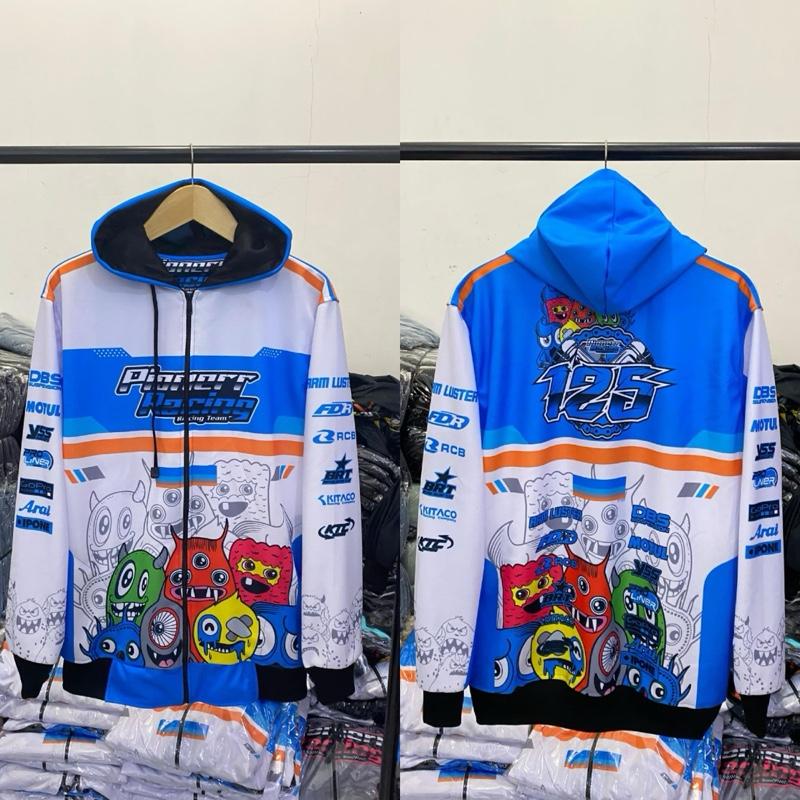 jaket racing - jaket racing doodle - jaket pionerr racing - jaket racing balap - jaket racing hell - jaket pionerr racing - jaket racing pionerr motif anime terbaru full printing unisex pria&wanita size L XL XXL Casual Distro 6