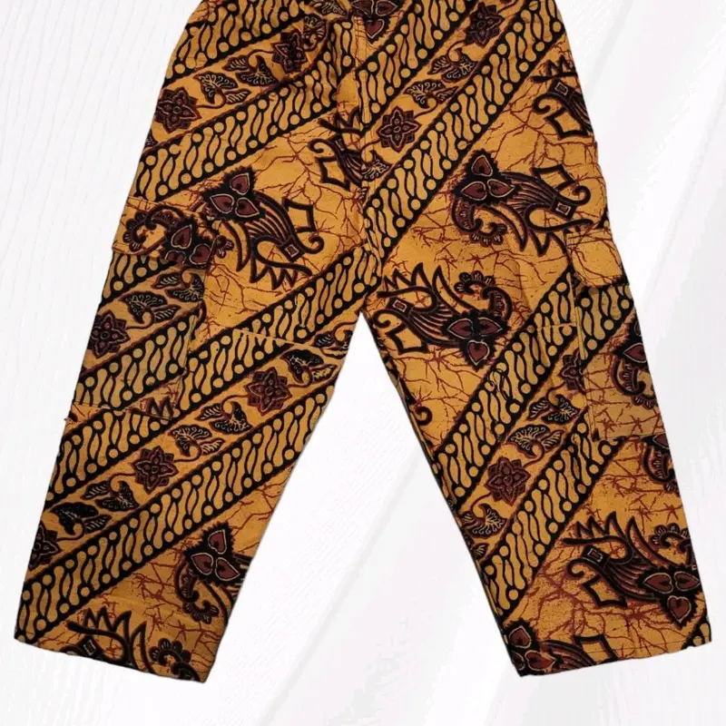 Celana Panjang Boim Batik Anak Putihan Ukuran No. 2 Lp 70cm Pj 54cm - Fashion 4