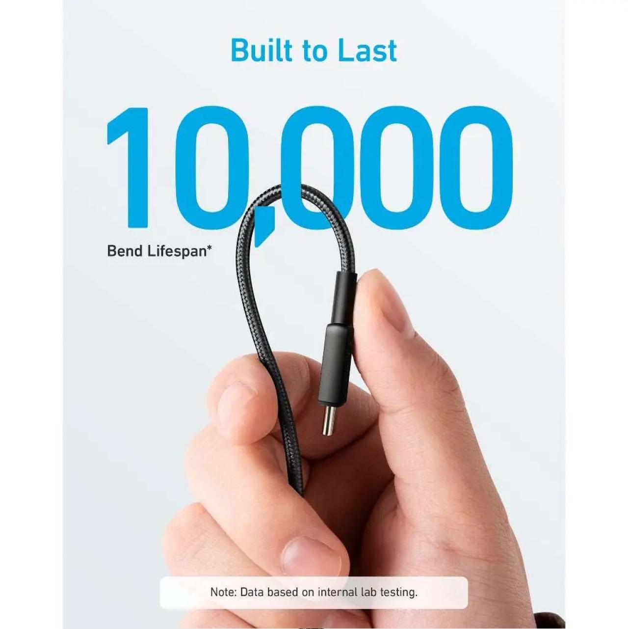 Anker Kabel Charger USB C - USB C 60W Braided 1.8m 322 Powerline - Black A81F6H11