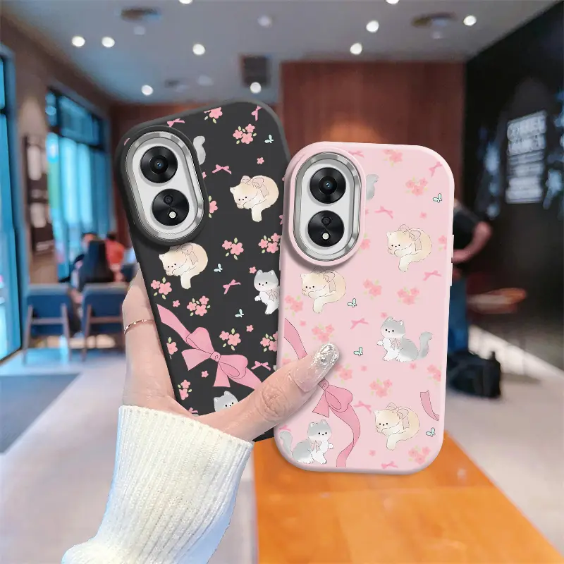Casing hp softcase flower cat SILICON for OP A38A18 A58A15s A35 A16s A54s A17K A3s RealC1 A12E A92020 A5 A11X A53S4G A33 A54 A55 A77 2022 A57E A77S A7 A5s A12s A74 A95 REN6 A36 A76 A78 A58 F17 REN4 A93 4F A94 F19PRO 5F 0