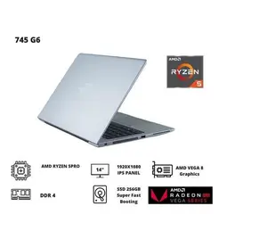 LAPTOP ...H,,,P... 745 G6 TOUCH AMD RYZEN 5 PRO RAM 16GB/512GB SSD 14INCH WIN 10 PRO FREE MOUSE TAS DUS