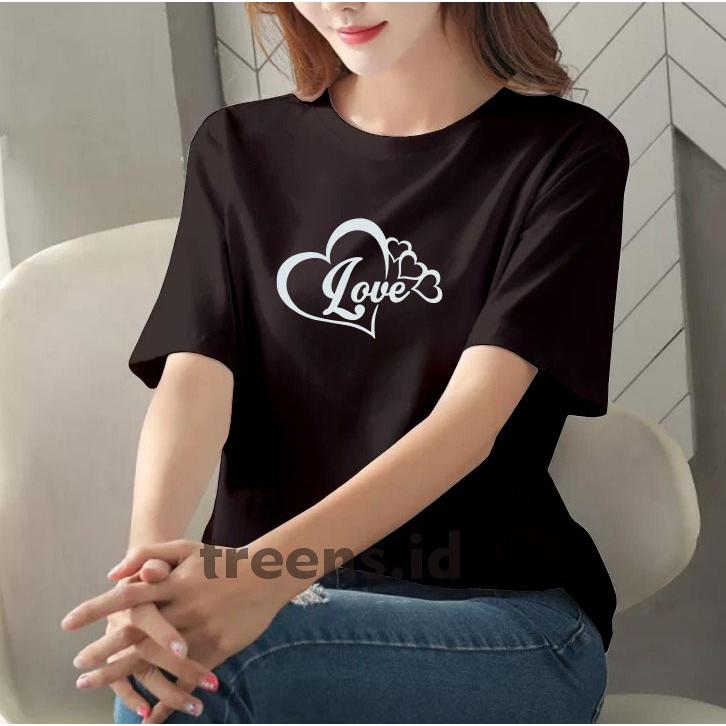 Product Introduction of KAOS OBLONG WANITA /BAJU KAOS ATASAN WANITA LOVE4 / T-SHIRT WANITA LOVE4 10