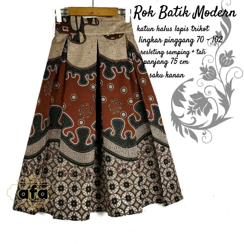 ROK BATIK PREMIUM 7/8 LAPIS TRIKOT-ROK MODERN 6