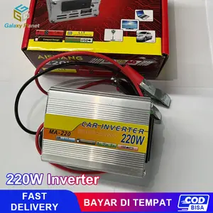 220W Power Inverter 12v DC ke 220v AC Rumah Tangga Mobil 200W DC ke AC Kipas Inverter Sumber Pengisian Daya Ponsel