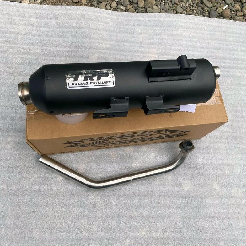 KNALPOT STANDAR RACING TRP EXHAUST BLACK DOF 4