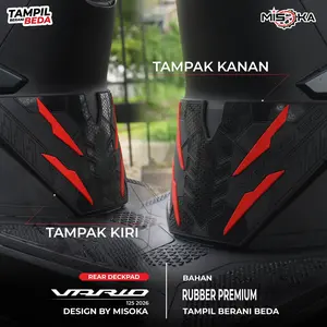 Misoka Rear deck pad ALL NEW VARIO 125 2026 Rubber karet MotorCycile