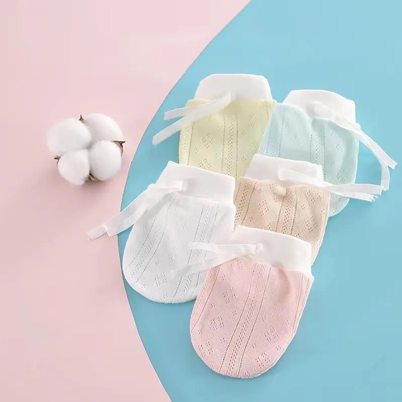 Găng Tay Bông Cho Em Bé Mềm Mại Và Thoáng Khí, Chống Trầy Xước, Thích Hợp Cho Trẻ Sơ Sinh, Găng Tay, Găng Tay Mặt 3