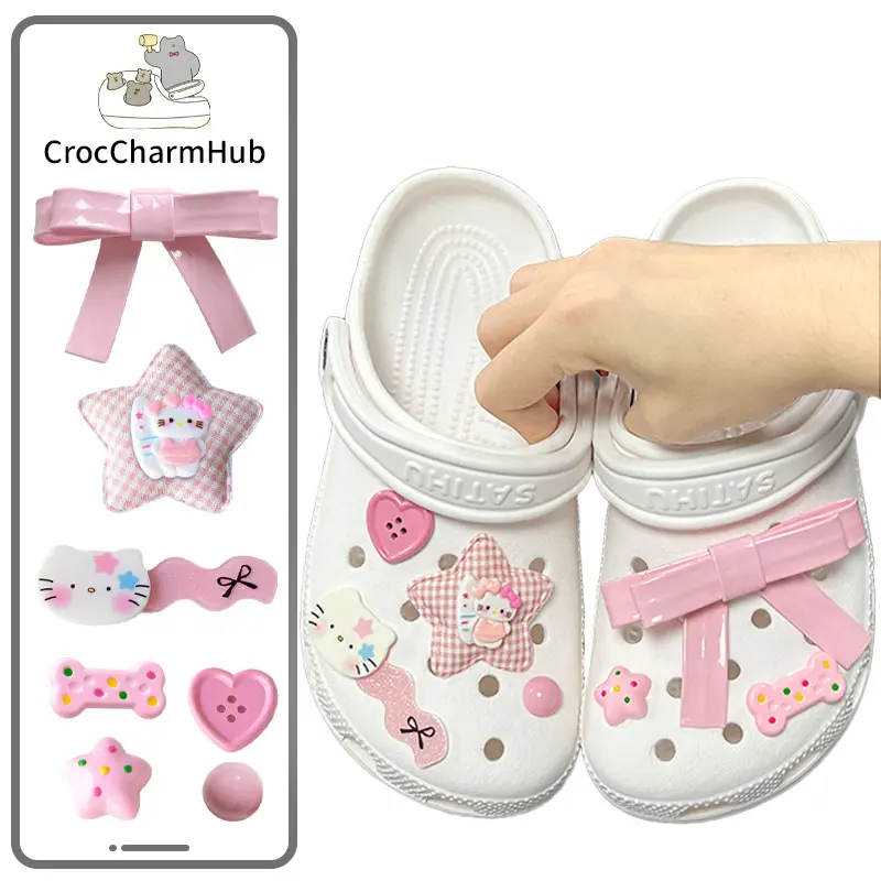 Charm Jibbit Guốc Thời Trang, Thiết Kế Sáng Tạo, Hoạt Hình Dễ Thương, Họa Tiết Đầy Màu Sắc, Thích Hợp Cho Giày Tự Làm, Khóa / Charm Giày / Nút Clog