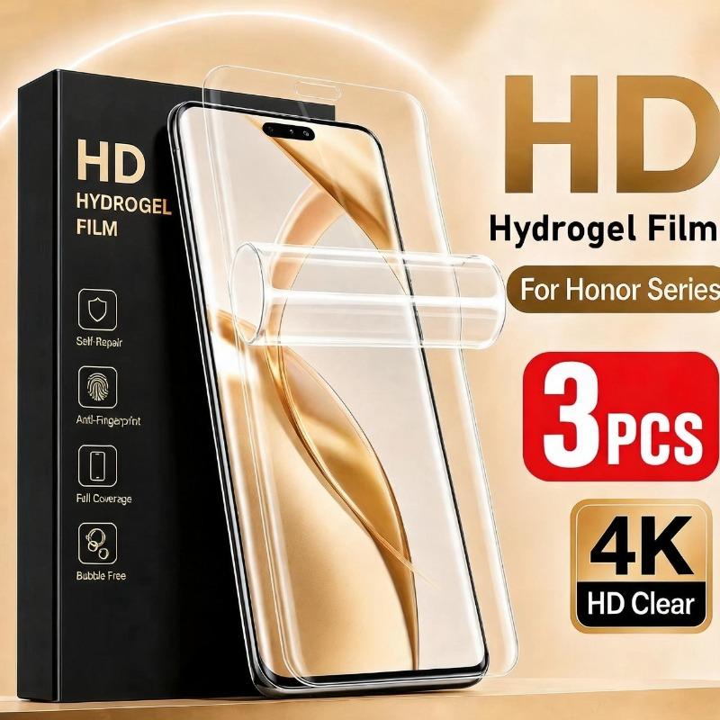 Bộ 3 miếng phim hydrogel HD cho màn hình, chống trầy xước, tự phục hồi, dành cho samsung S26, S25, S24, S23, S22 Ultra, S26 FE, S26, S25 Edge
