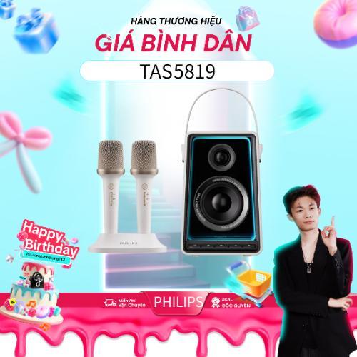   XẢ KHO  Philips TAS5819 Loa Bluetooth Karaoke Âm Thanh Mạnh Mẽ  30W  Pin 4000mAh  Bluetooth 5.3 