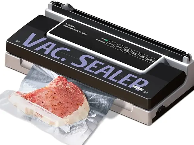 VS3200 Vacuum Sealer Machine for Food Storage & Sous Vide with Sealer bags, Both Auto and Manual Options, Compact Design with Cutter