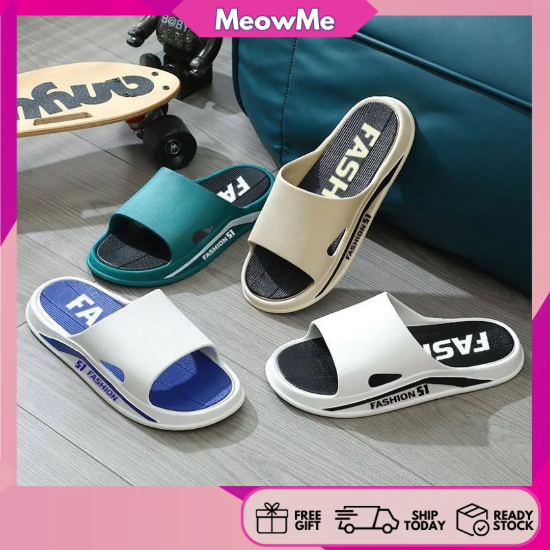 Women Men Selipar Slippers Kasut Wanita Perempuan Lelaki Sandals Flip Flops