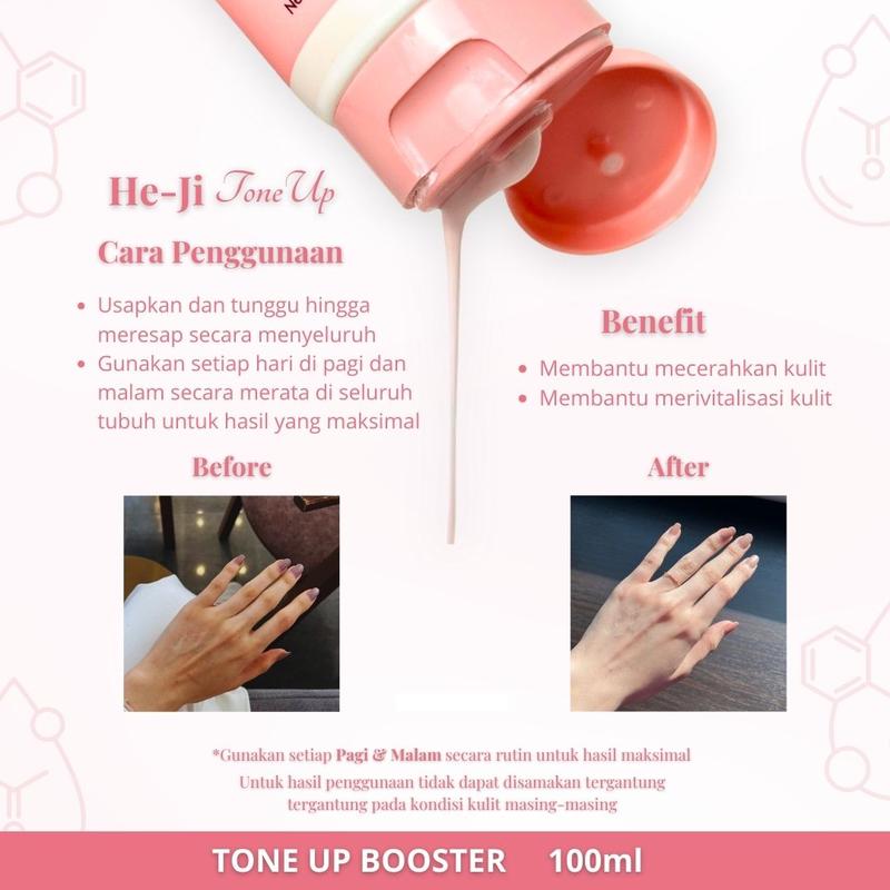 Product Introduction of [He-Ji] Tone Up Booster 100ml - Glowing, Brightening and Healthy Skin 2