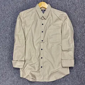 Kemeja Pria Polos Lengan Panjang Kain Cigaret Baju Laki Laki Dewasa Katun Tebal Nyaman Adem Hem Formal Slimfit Premium Oversize Jumbo Bahan Sigaret Hitam Kream Teracota Sage M L XL XXL 3XL Casual Muda Motif Navy unsex 【m】40-55kg Kerah  Basic