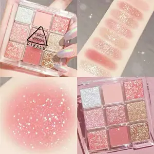 ￼DIKALU MINIPINK Coco Venus Korean Eyeshadow Pallete Murah Matte 9 Warna Waterproof