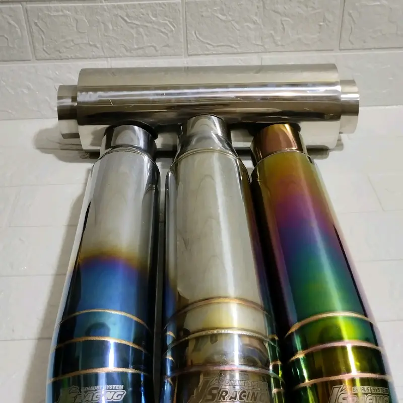 KNALPOT MOBIL STAINLESS  TELFIP/CUMI DARAT+RESONATOR SUARA GAHAR UNTUK MOBIL SOLAR/DIESEL 0