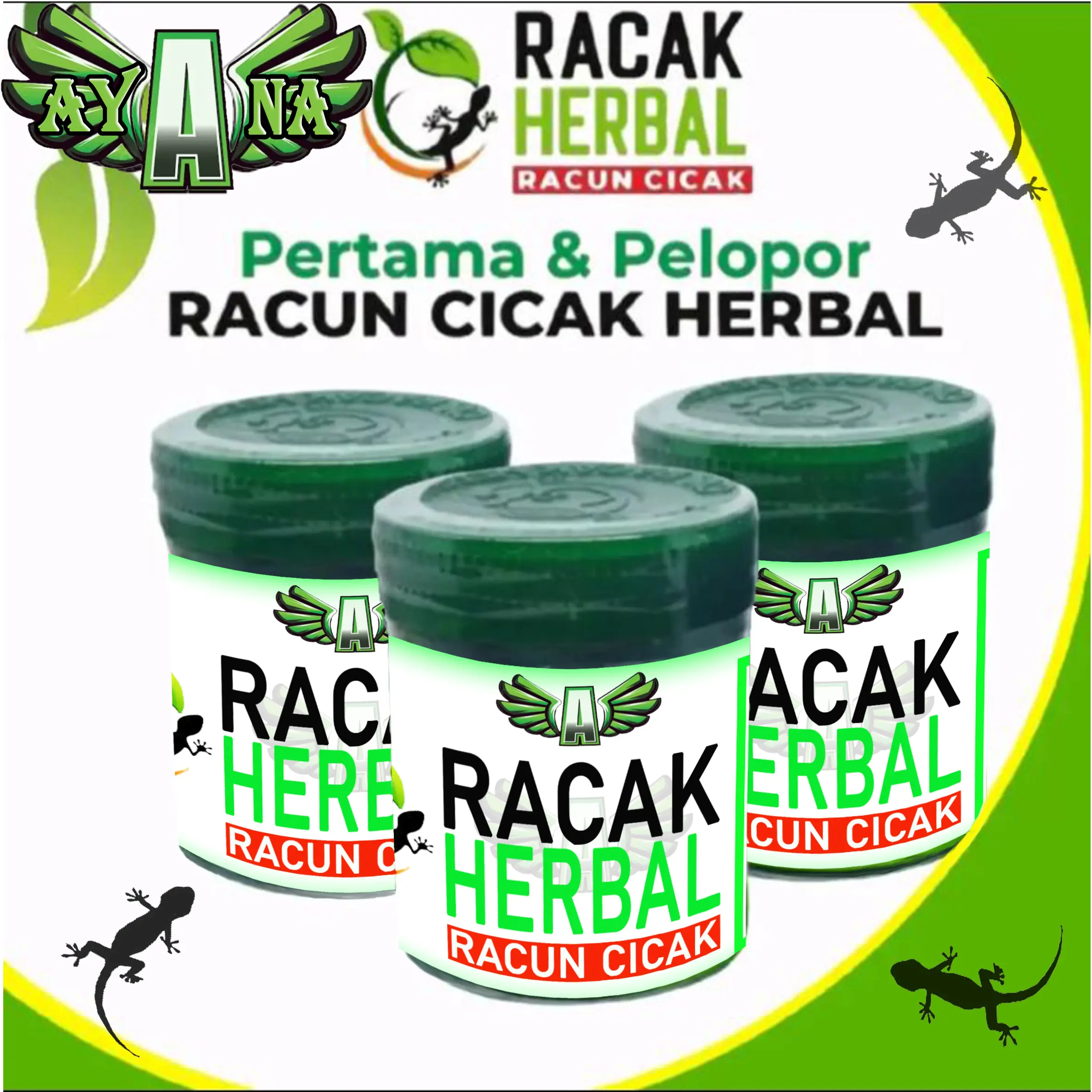 AYANA RACAK herbal usir cicak sampai kesarangnya, aman ampuh dan terpercaya obat  pengusir