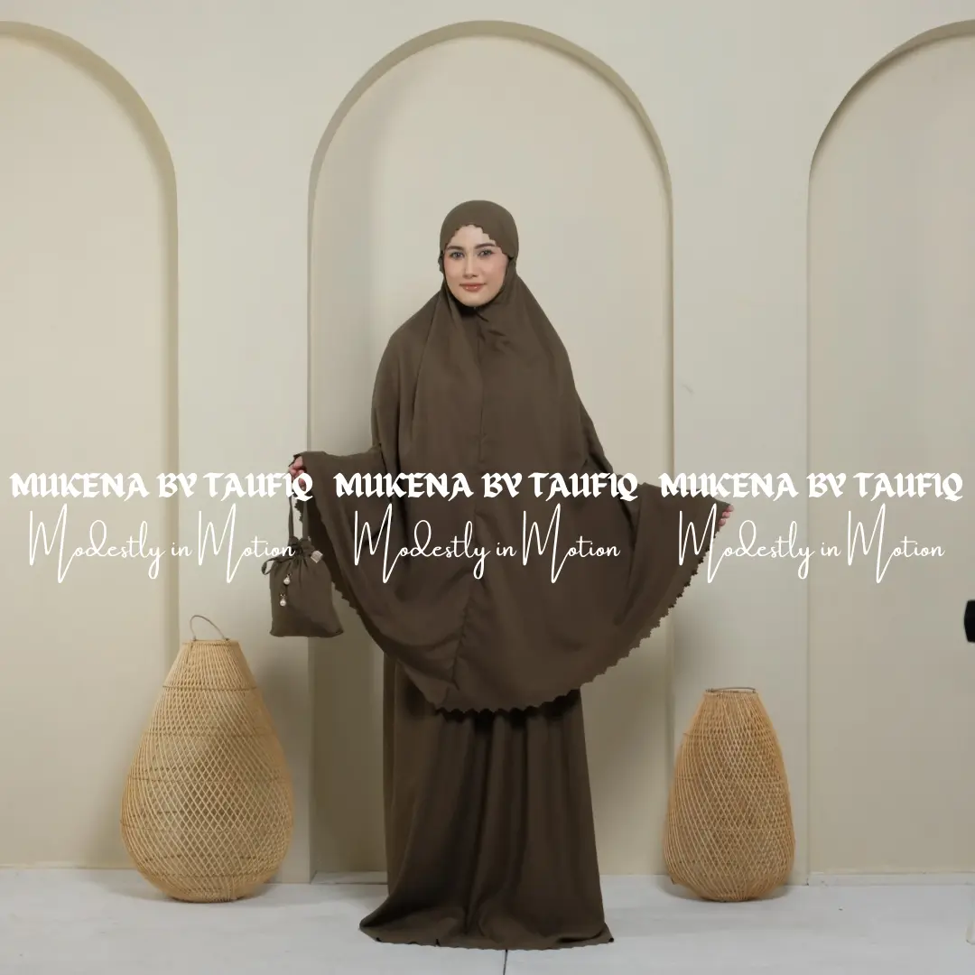 Mukena Shaqira Series | Mukena Traveling Katun 2in1 Model Resleting Dagu | Mukena Polos Finishing Laser Cut