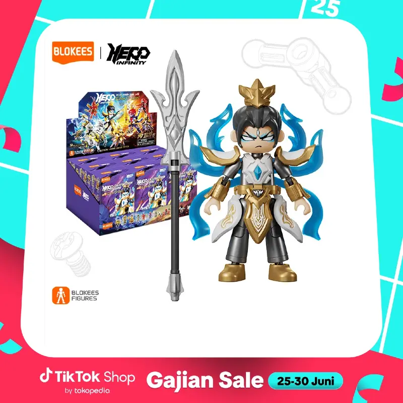 Blokees Blind Box Hero Infinity GVT04:Mainan Anak | Balok kayu | Blok toys | Figur Susun action figures | figure anime 0