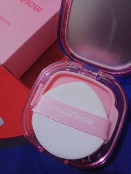 Product Review of 【Hot】Glad2Glow Perfect cover cushion dengan kandungan skincare mencegah kekusaman dan kulit kering sepanjang hari G2G Concealer Foundation Wajah Extract Mencerahkan Lasting Compact from l**a ☁** 2
