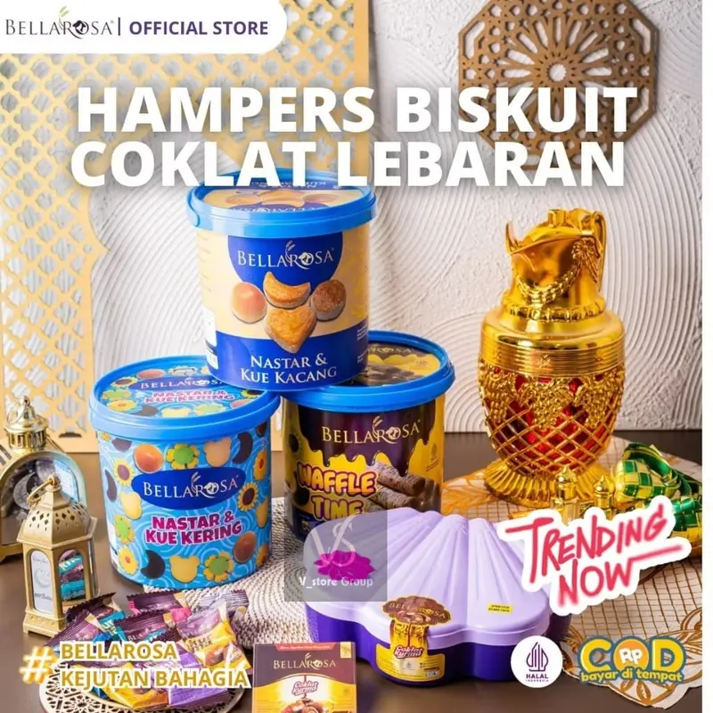 (DAPAT 1DUS ISI 6TOPLES MIX) Bellarosa Nastar & Kue Kering cookies -Bellarosa nastar&kue kacang-Bellarosa Waffle Time( 1 Dus isi 6 Pcs ) Camilan Food Snacks Butter Biskuit Kukis 4