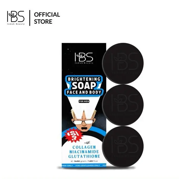 glutathione ibs Indah Beauty Sabun Cuci Muka Pria (3pcs Hitam ) Mencerahkan Wajah Kusam Kering Berminyak dengan Glycolic Acid Arbutin untuk Perawatan Tubuh Facial Membersihkan BPOM Certified - Shop Frontiers | Glucagon-like peptide-1 سيروم يعزز نعومة البشرة Size:1.7 fl. oz