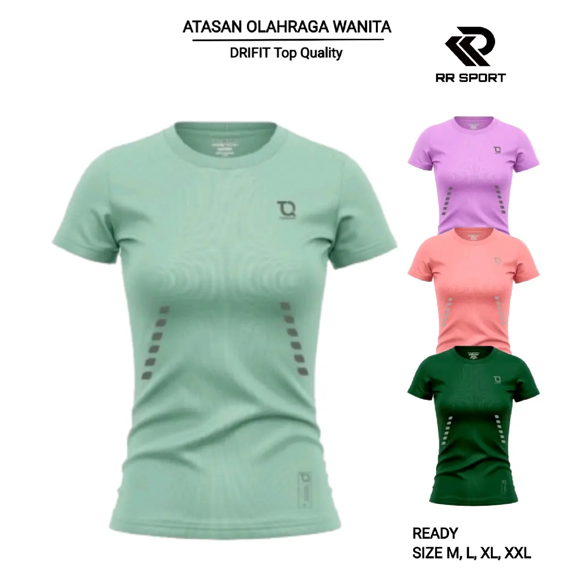 baju olahraga wanita kaos senam aerobic cewek baju atasan senam fitnes zumba lengan pendek tq basic