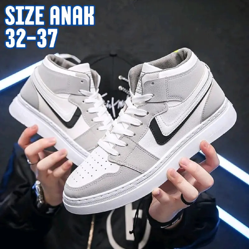 Sepatu Anak Terlaris Sepatu Sekolah Ukuran 33-37 Full Hitam / Sneakers Hitam Tanpa Tali sepatu anak-anak Fashion 4