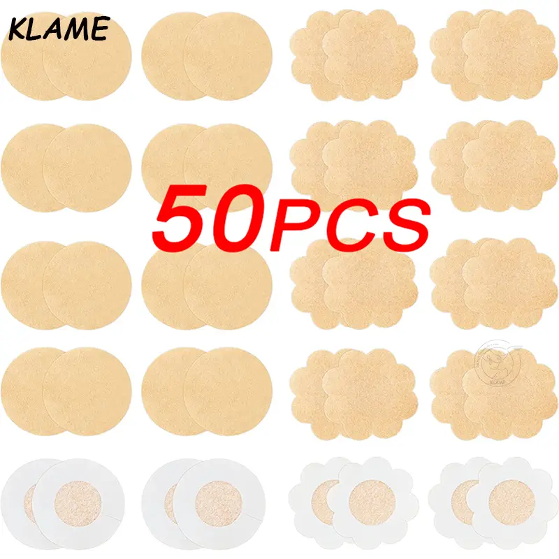 Penutup Puting Bunga, KLAME, Sekali pakai, 6cm, Untuk Wanita, Penyembunyikan Puting, Sesuai untuk Pakaian Formal, Bra Tidak Kelihatan, Pelapik Dada, Tampalan, Tersedia dalam 10pcs atau 50pcs, KLM831