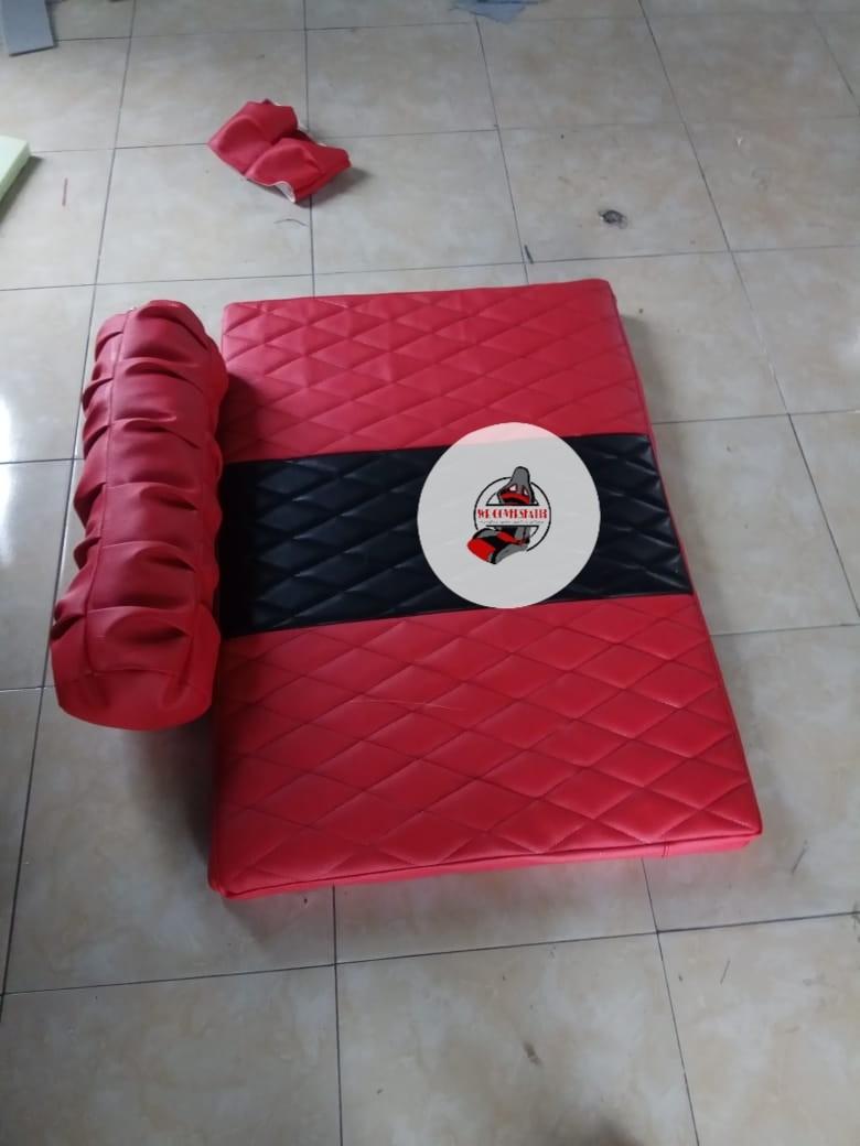 Product Introduction of matras kasur +guling pengganti sandaran kiri mobil truk dan pickup ukuran L80cm T60cm tebal busa 5-6 cm terlaris Camping 2