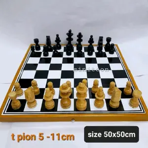 CATUR KAYU ASAHI UKURAN S M L XL JUMBO TERLARIS Board Games