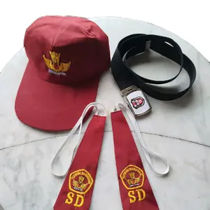 Set Topi, Dasi, dan Sabuk SD - Model Terbaru - Tie Syal