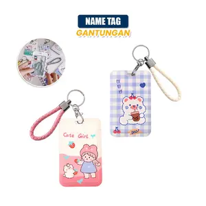 [COD] GD C1240 Pelindung Kartu Name Tag Motif Set Lanyard Praktis