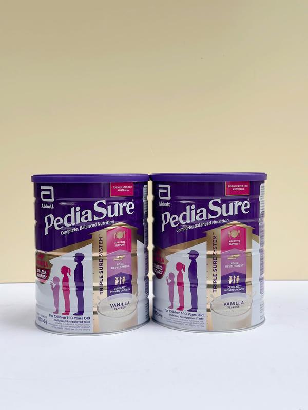 GMM - TPBS Pediasure Úc 850g Giảm 25% đường vị vani cho bé 1-10 tuổi