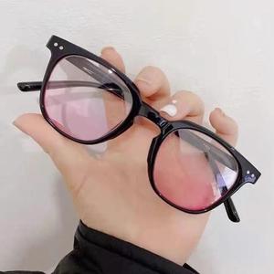 FS Blush Glasses Square Frame Women Spectacle Eyewear casual simple Korean fashion blush effect on face cute spec transparent glasses with colored glasses spectacles frame plastic glasses original sunglasses pink black spec glasses