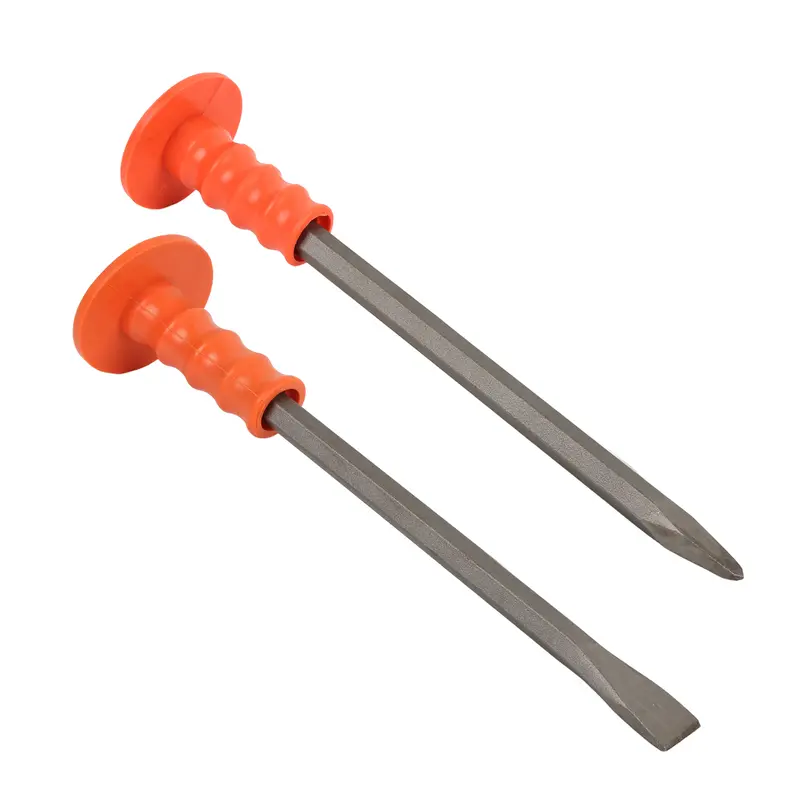 JLD Pahat Batu Bata Masonry Chisel 12 Inch dengan Soft Grip Handle & Chrome Plated Surface untuk Meratakan Bidang Logam dan Memotong Plat Logam 7