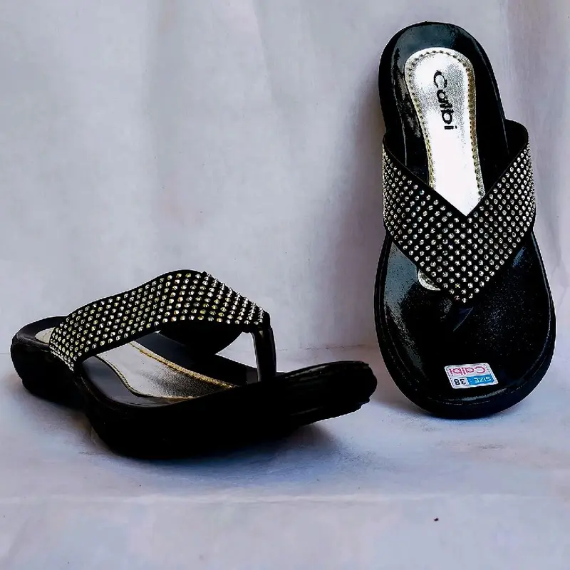 [Best seller] SANDAL WEDGES CALBI WANITA MURAH Wedge Karet Sendal Cewek 4